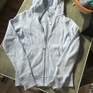 lululemon athletica Linen Blue  Zip-Up Scuba Hoodie
